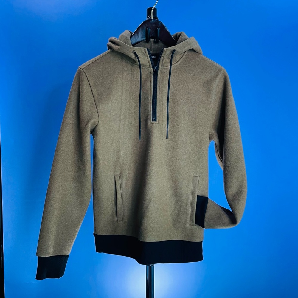 Express Men's Fleece Half Zipped Hoodie Size Extra Small